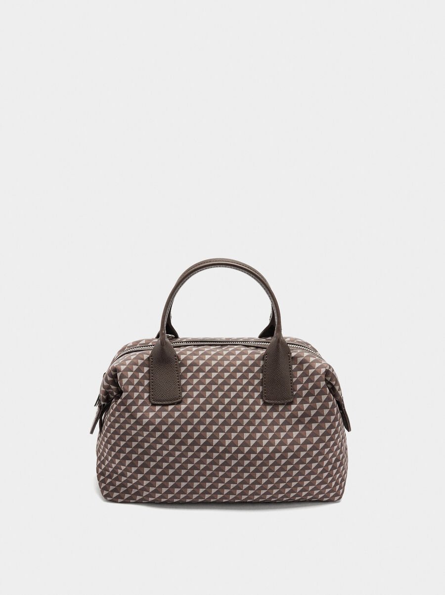 Printed nylon tote bag