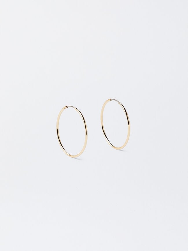 Small Gold Hoop Earrings image number 0.0