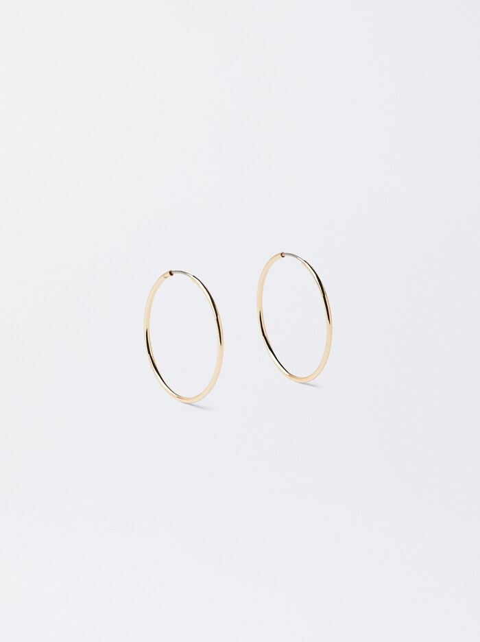 Small Gold Hoop Earrings image number 0.0