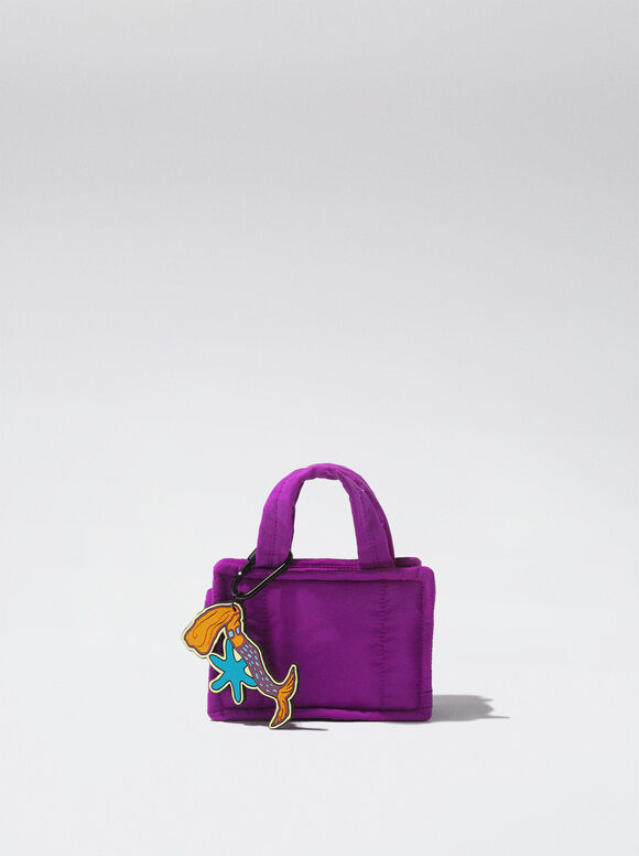 Mini-Tasche Aus Nylon, Violett, hi-res