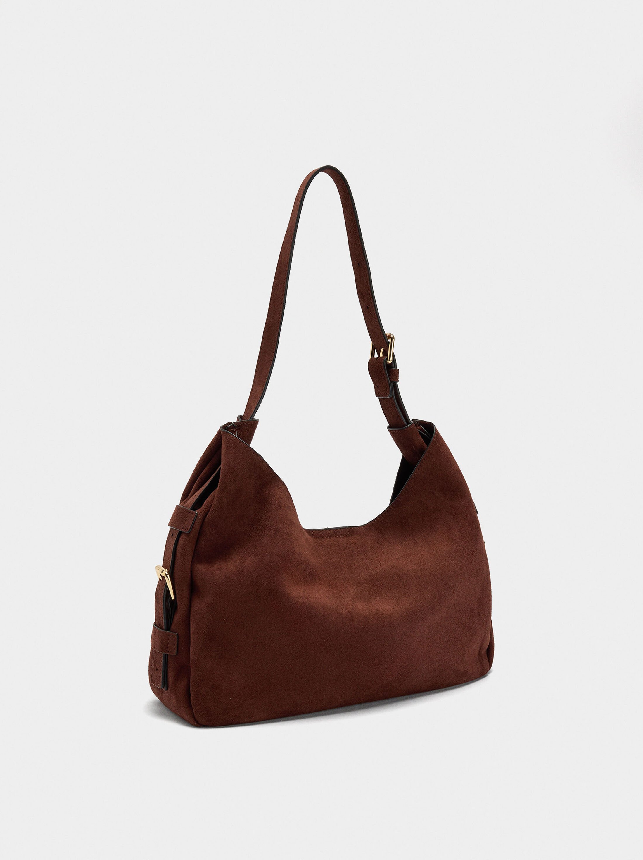 Bolso de hombro con hebillas laterales image number 2.0
