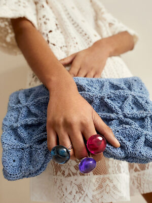 Online Exclusive - Set Of Resin Rings image number 0.0