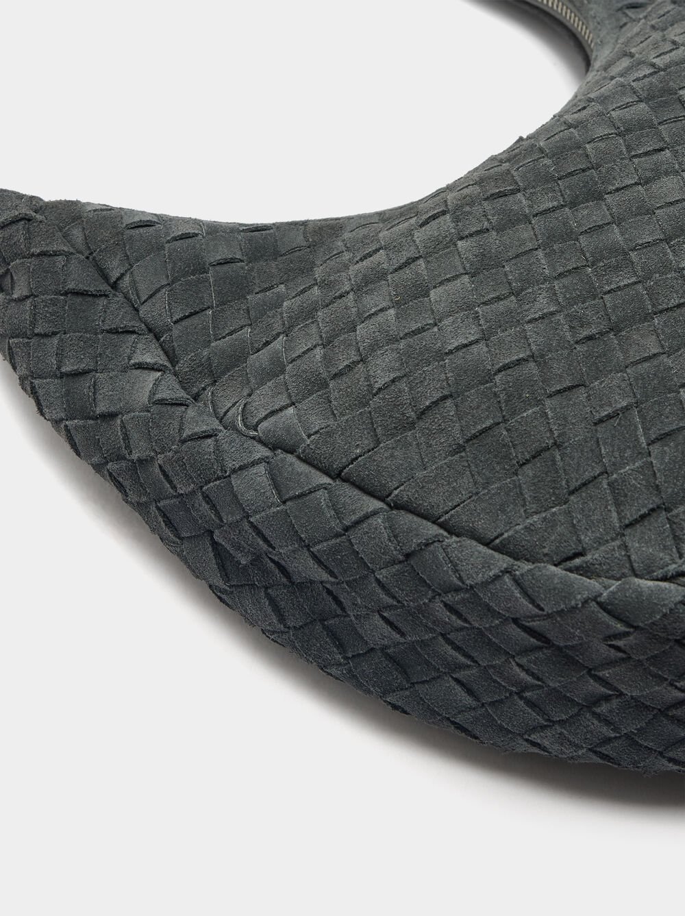 Sac hobo en cuir tressé