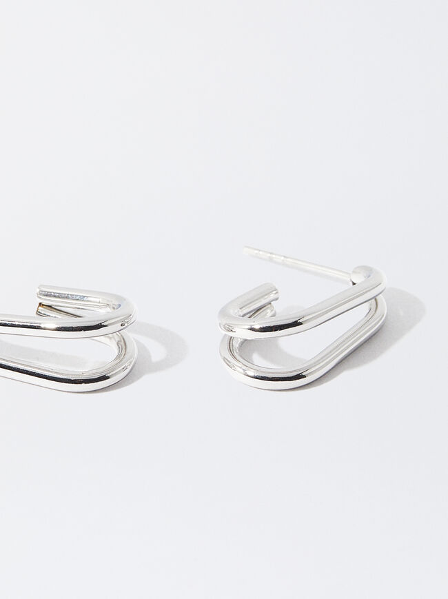 Silver Stainless Steel Earrings