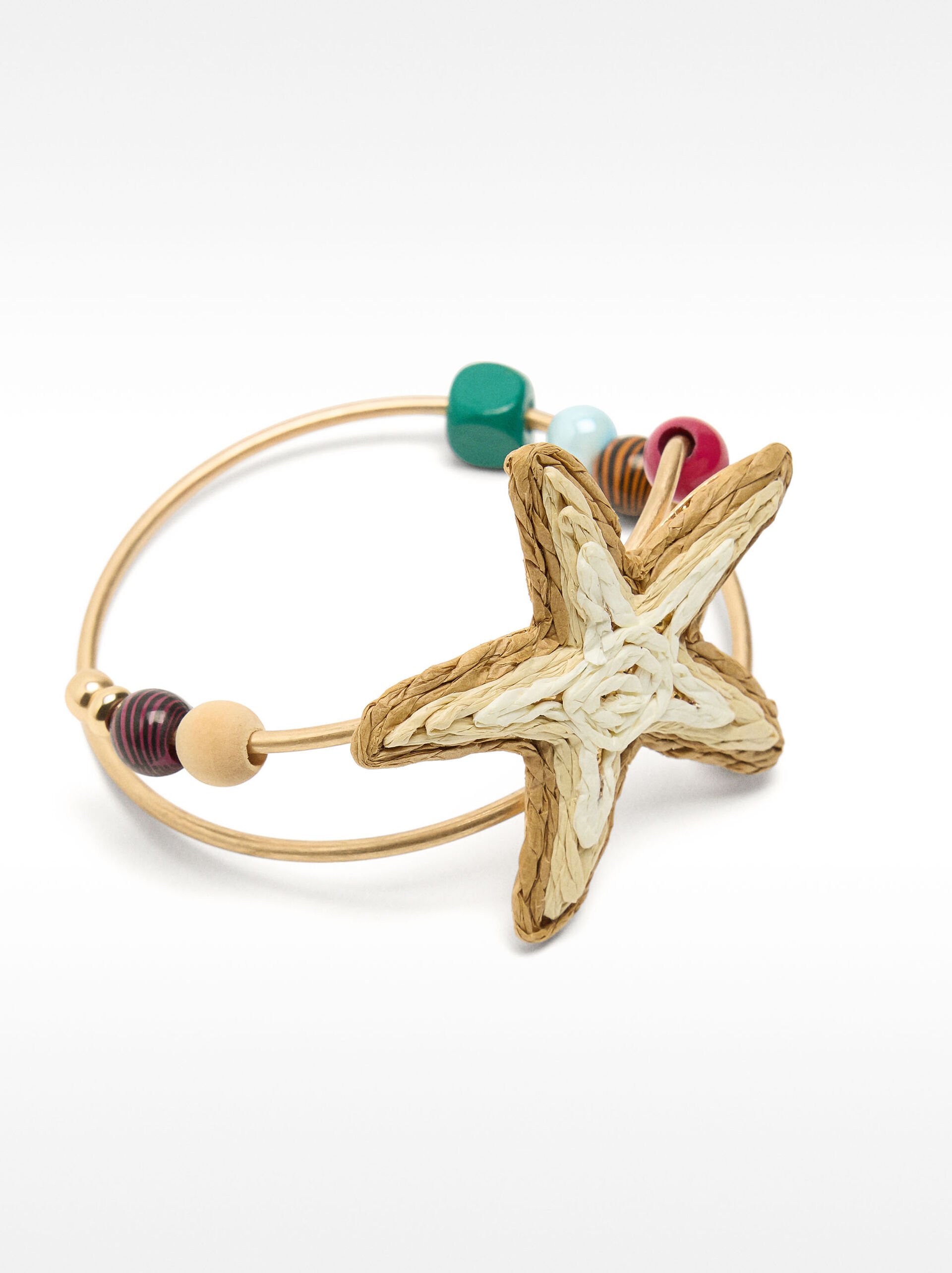 Straw starfish bracelet image number 2.0