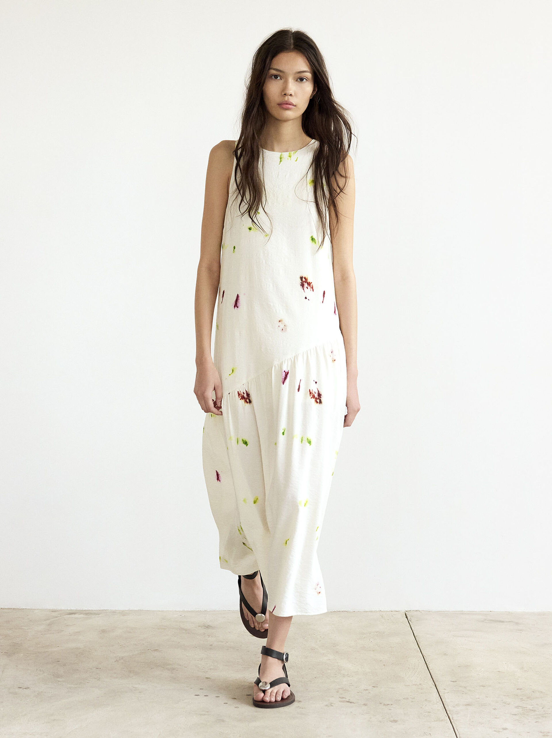 Vestit midi estampat image number 7.0