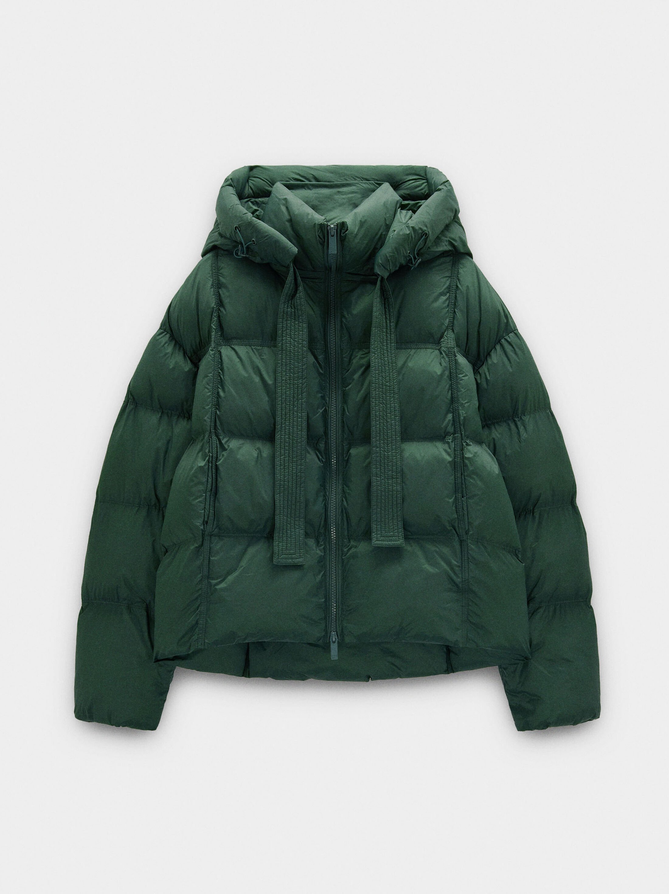 Quilted coat with removable hood image number 5.0