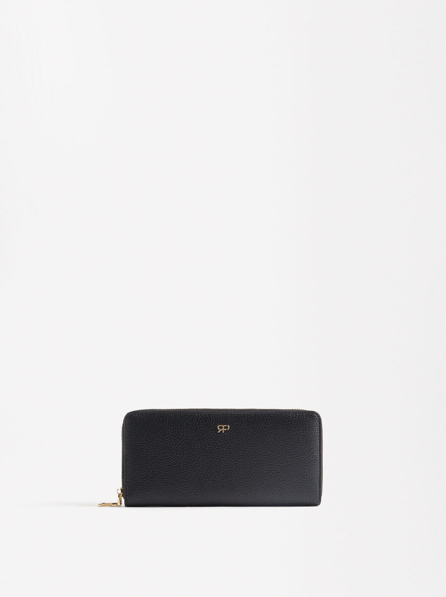 Wallet with zip fastening