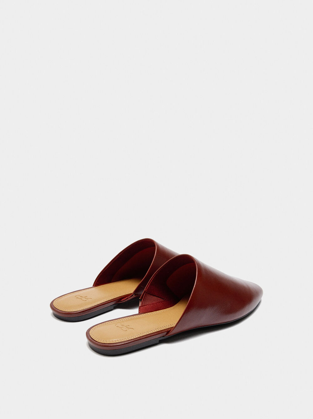 Leather mule shoes