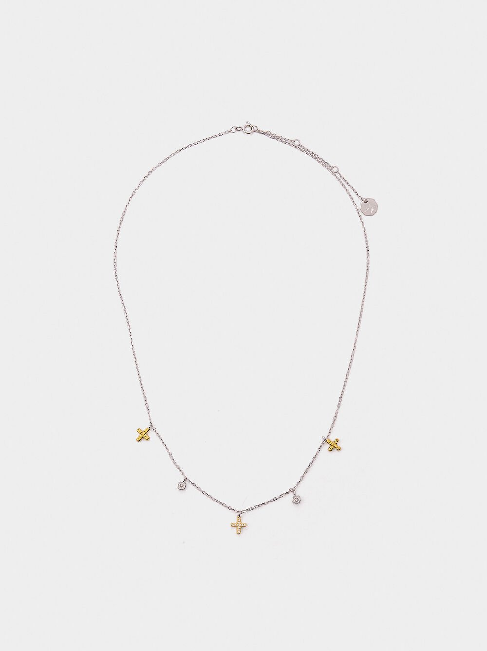 Necklace with zirconia - 925 sterling silver