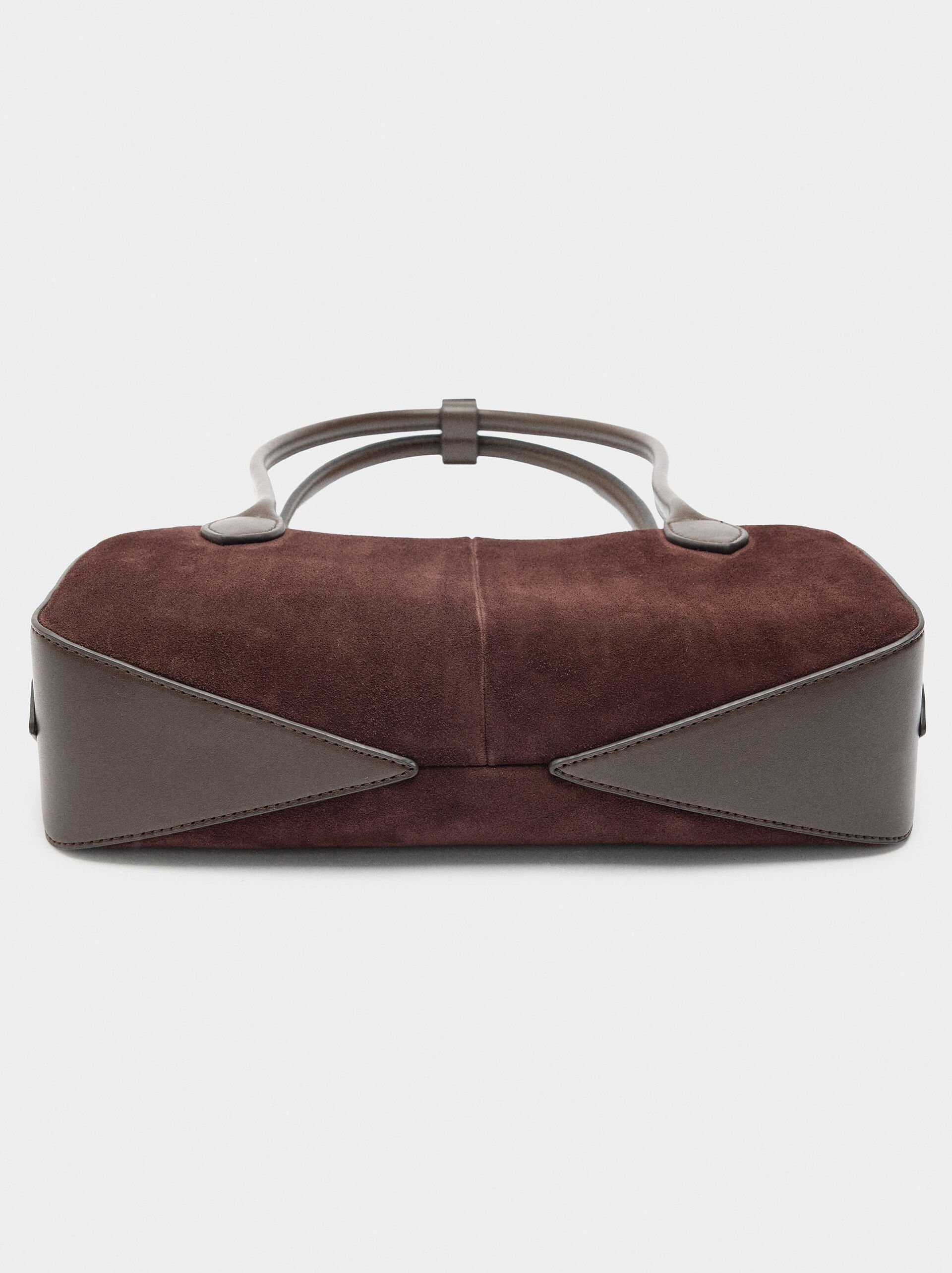 Shoulder bag with leather details image number 5.0