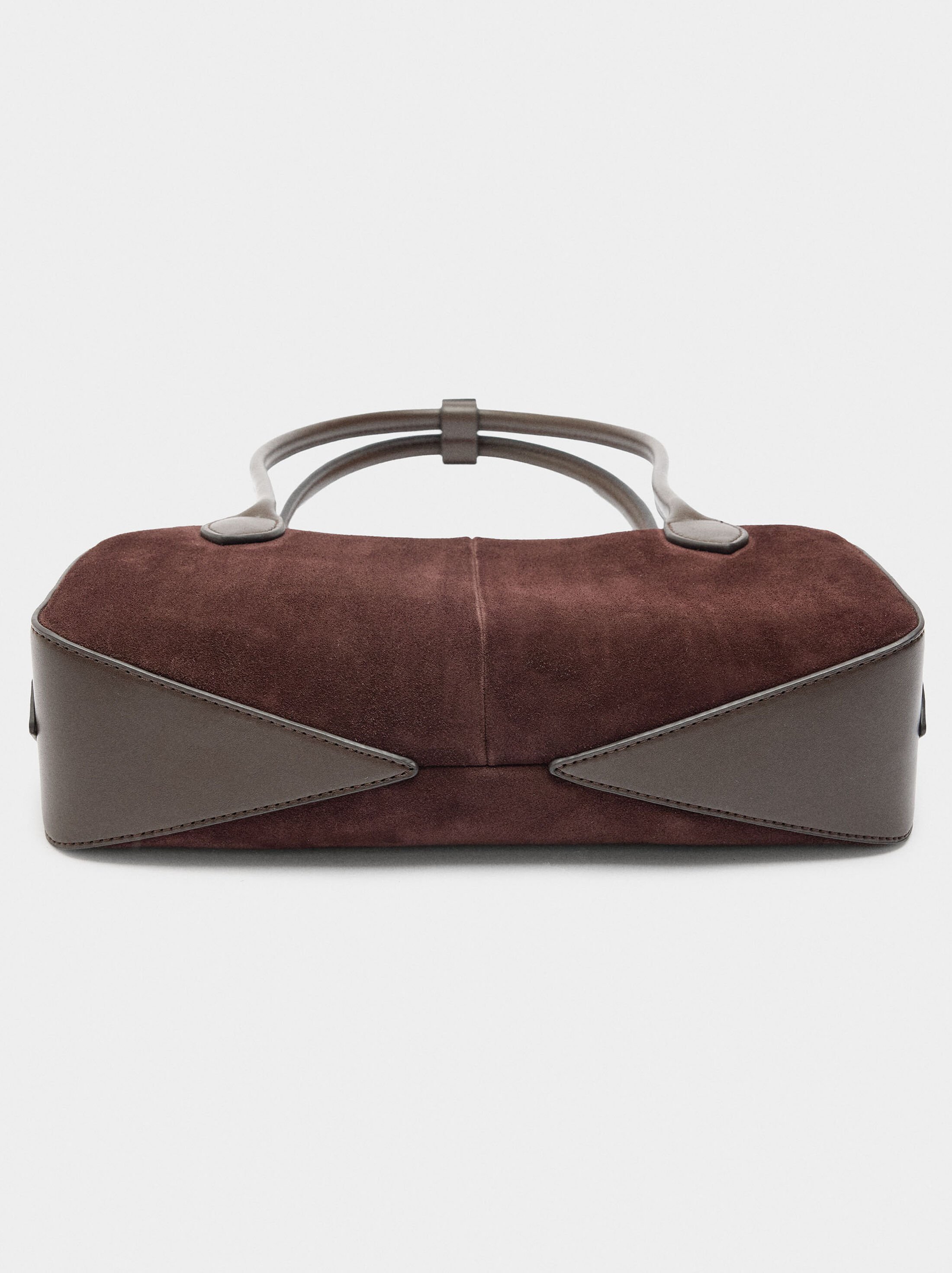 Shoulder bag with leather details image number 5.0