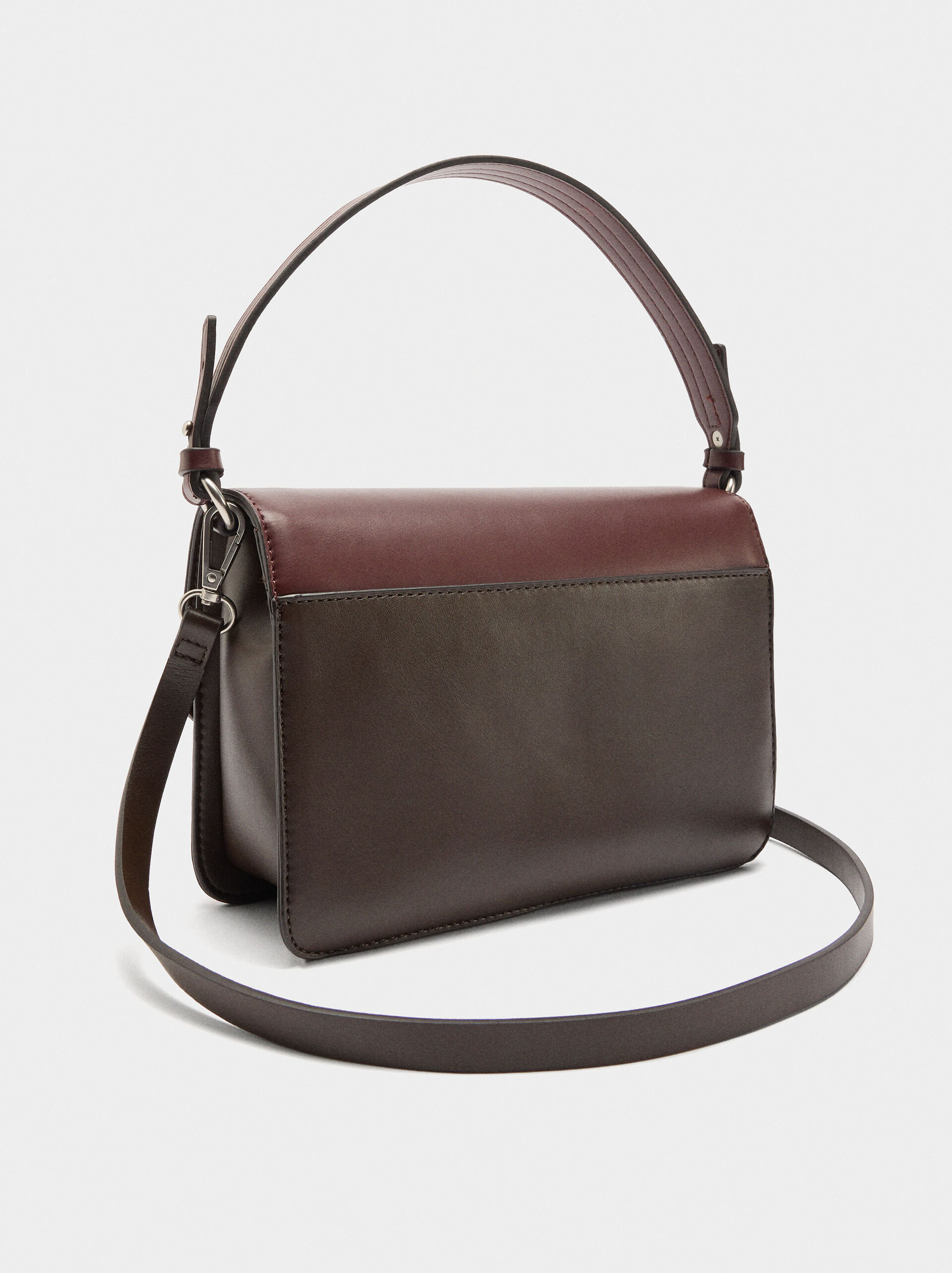 Animal printed crossbody bag with flap image number 3.0