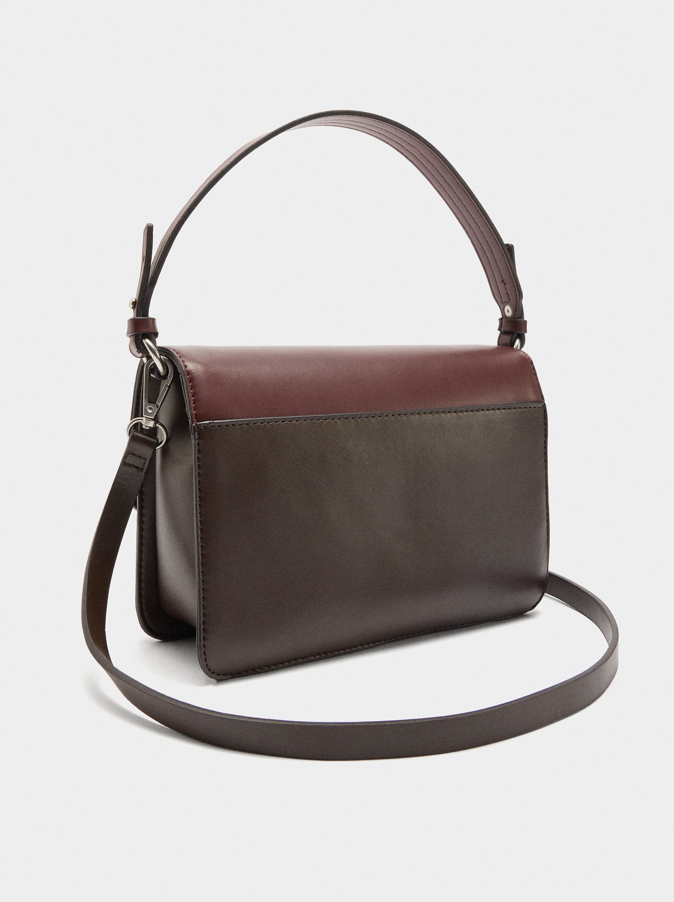 Animal printed crossbody bag with flap image number 3.0