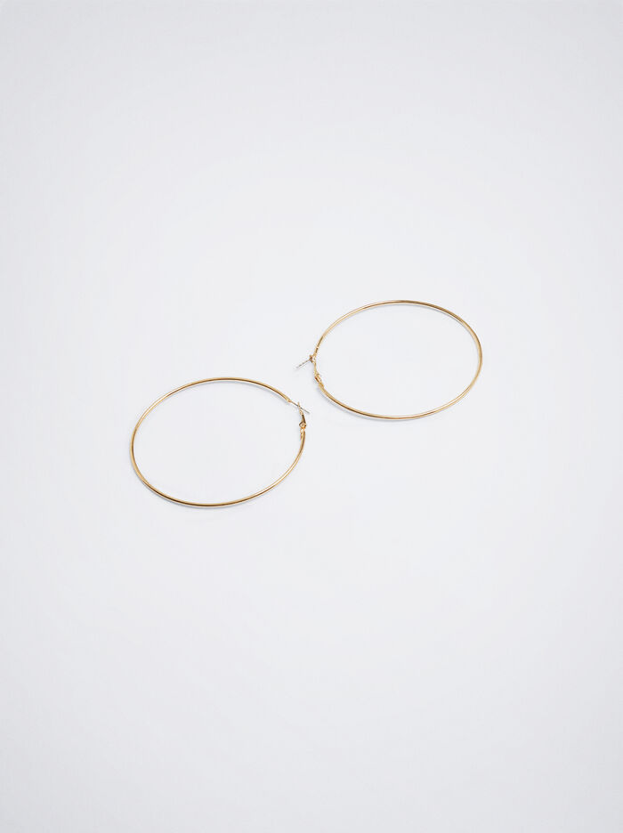 Basic Large Hoop Earrings image number 3.0