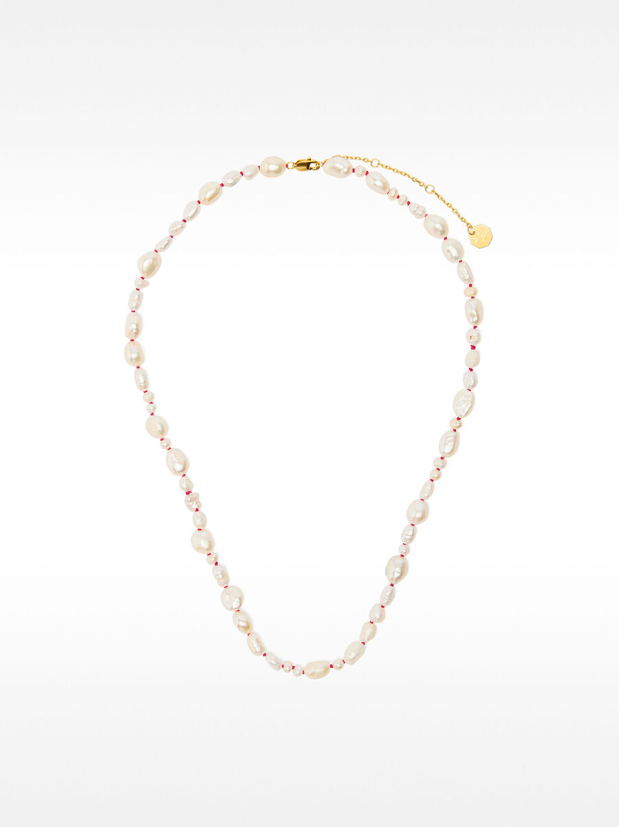 Collana con perle d'acqua dolce - argento sterling 925