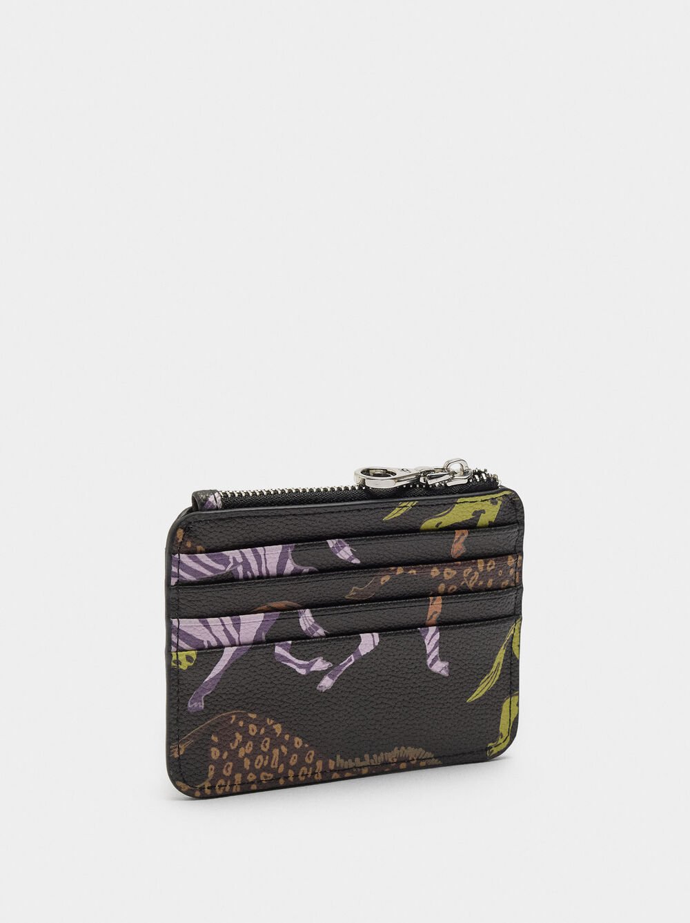 Card holder with printed texture