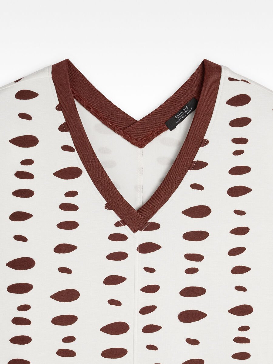 Midi dress with printed pattern