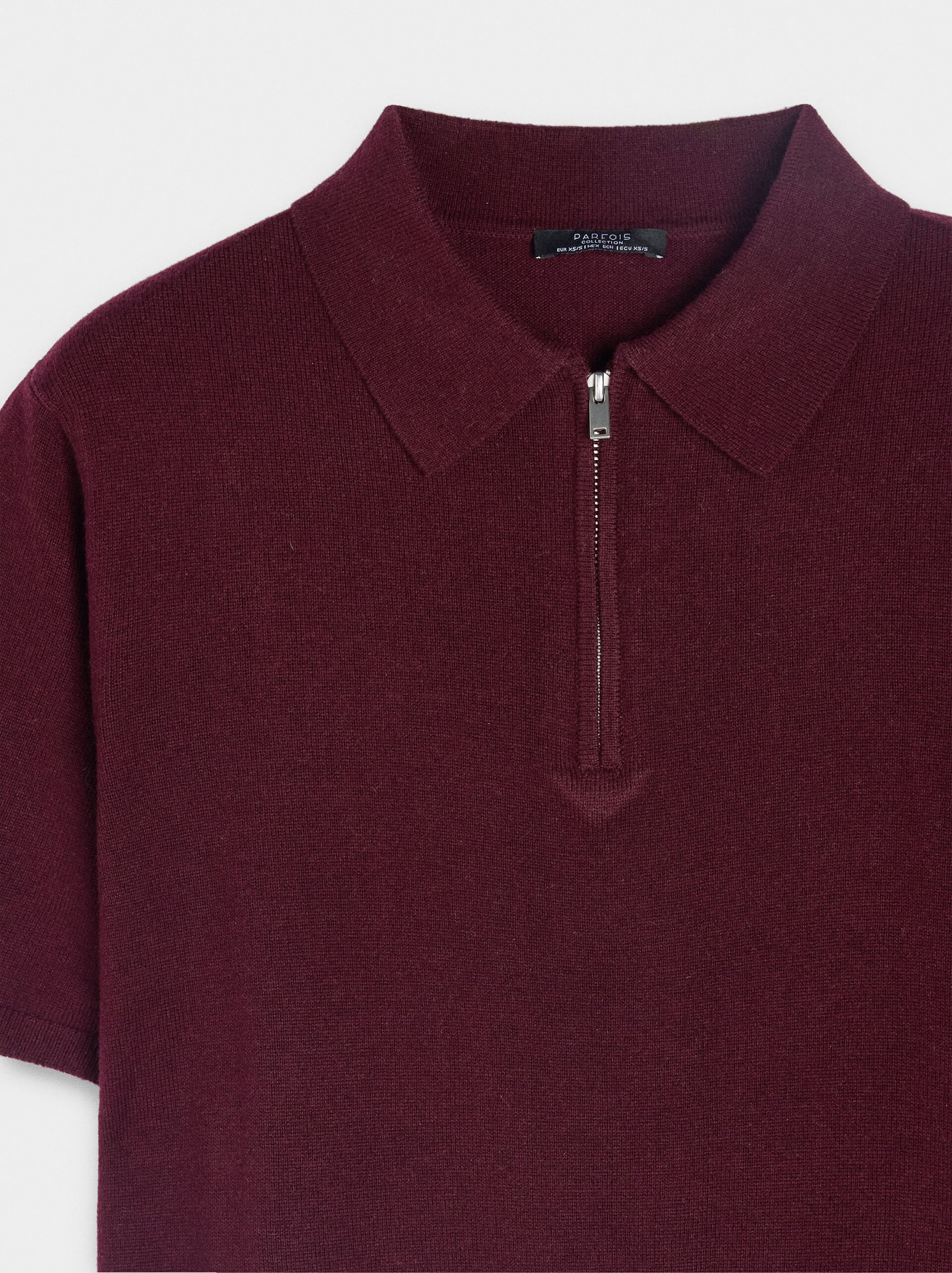 Short-sleeved knit top image number 6.0