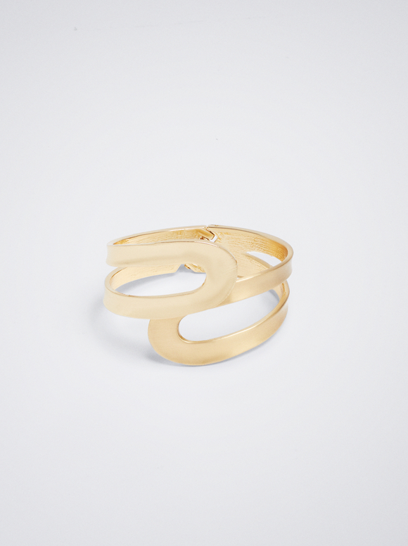 Bracelet Rigide Doré, Doré, hi-res