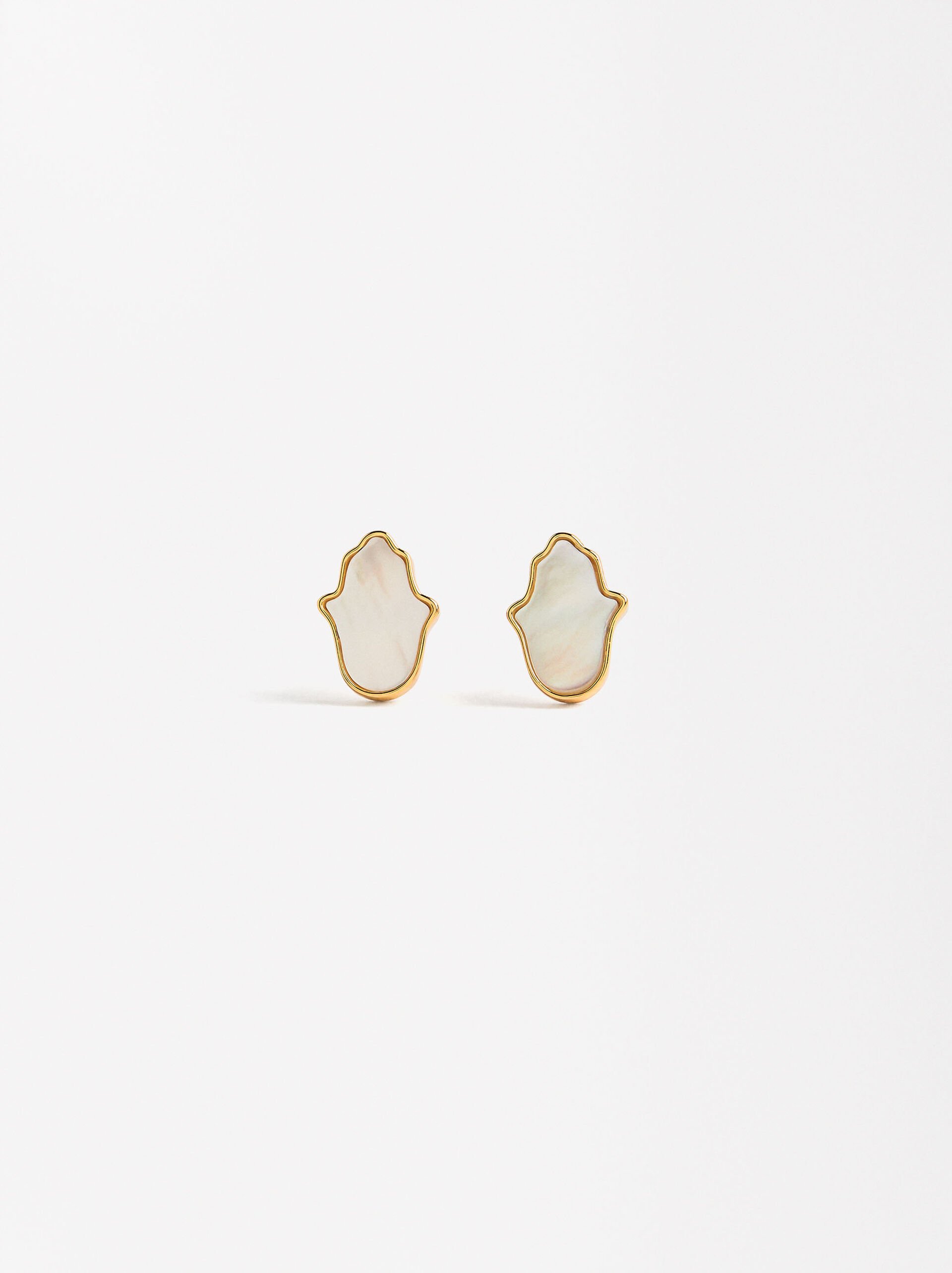 Hand of Fatima earrings - 925 sterling silver image number 0.0
