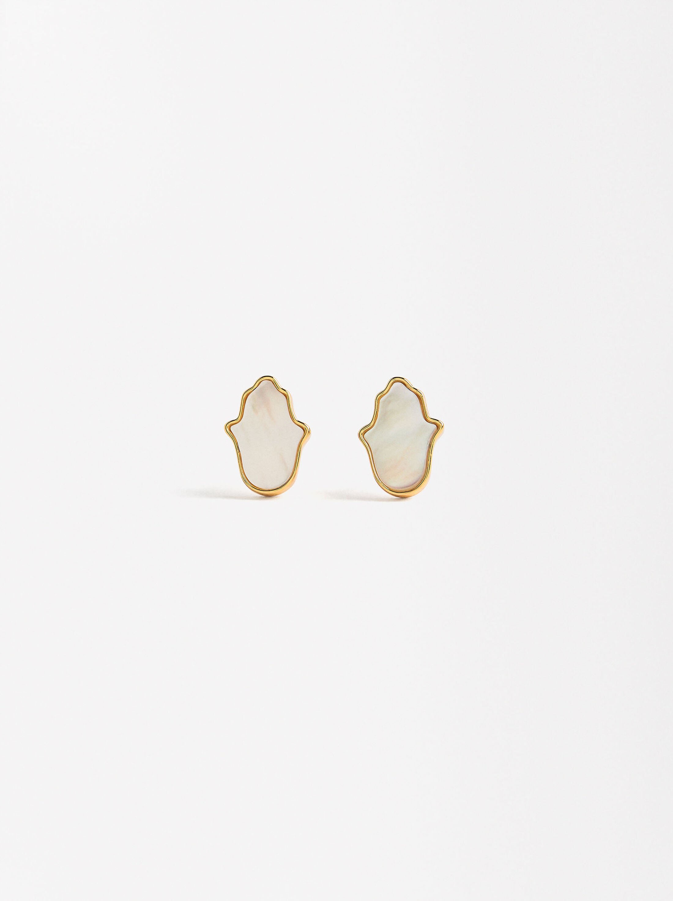 Hand of Fatima earrings - 925 sterling silver image number 0.0