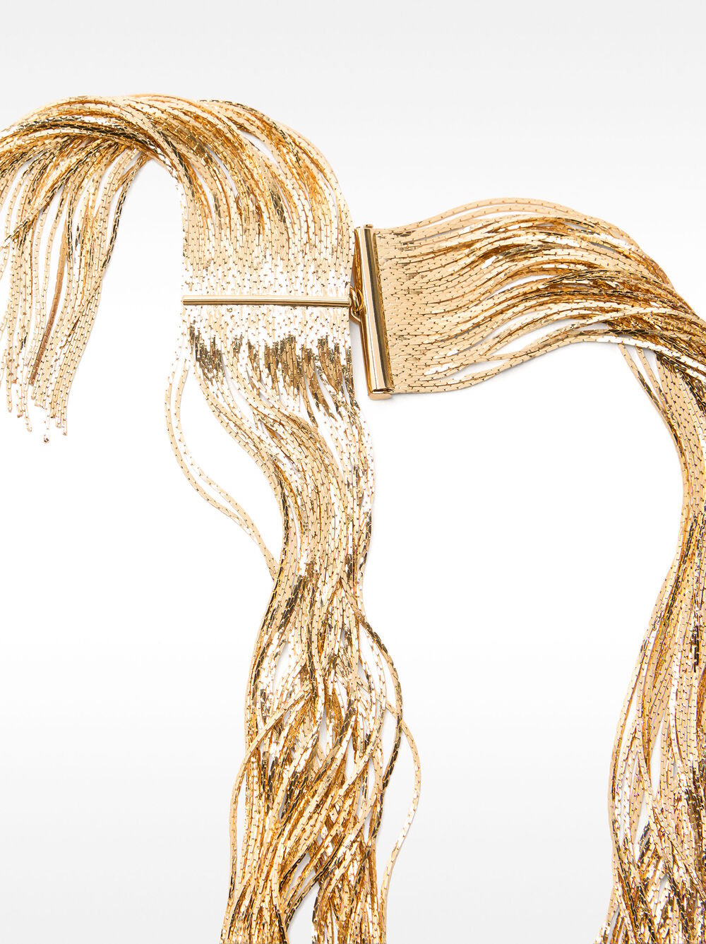 Wide multi-strand necklace
