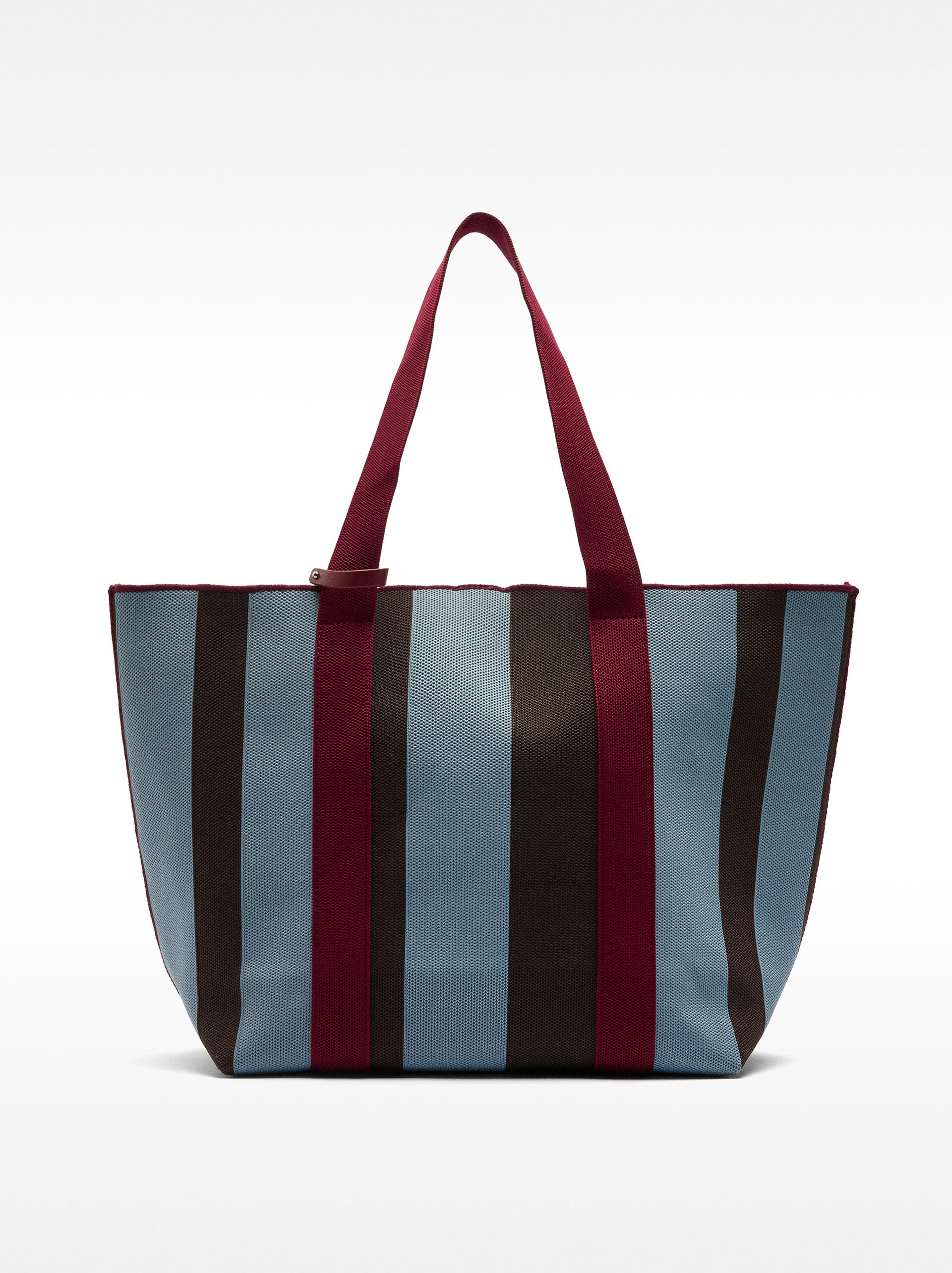 Torebka shopper w paski image number 1.0