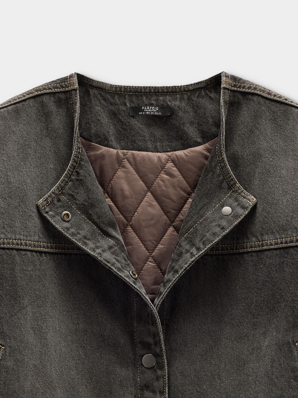 Veste en jean effet délavé