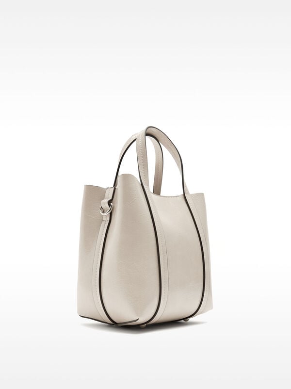Crackle-effect tote bag