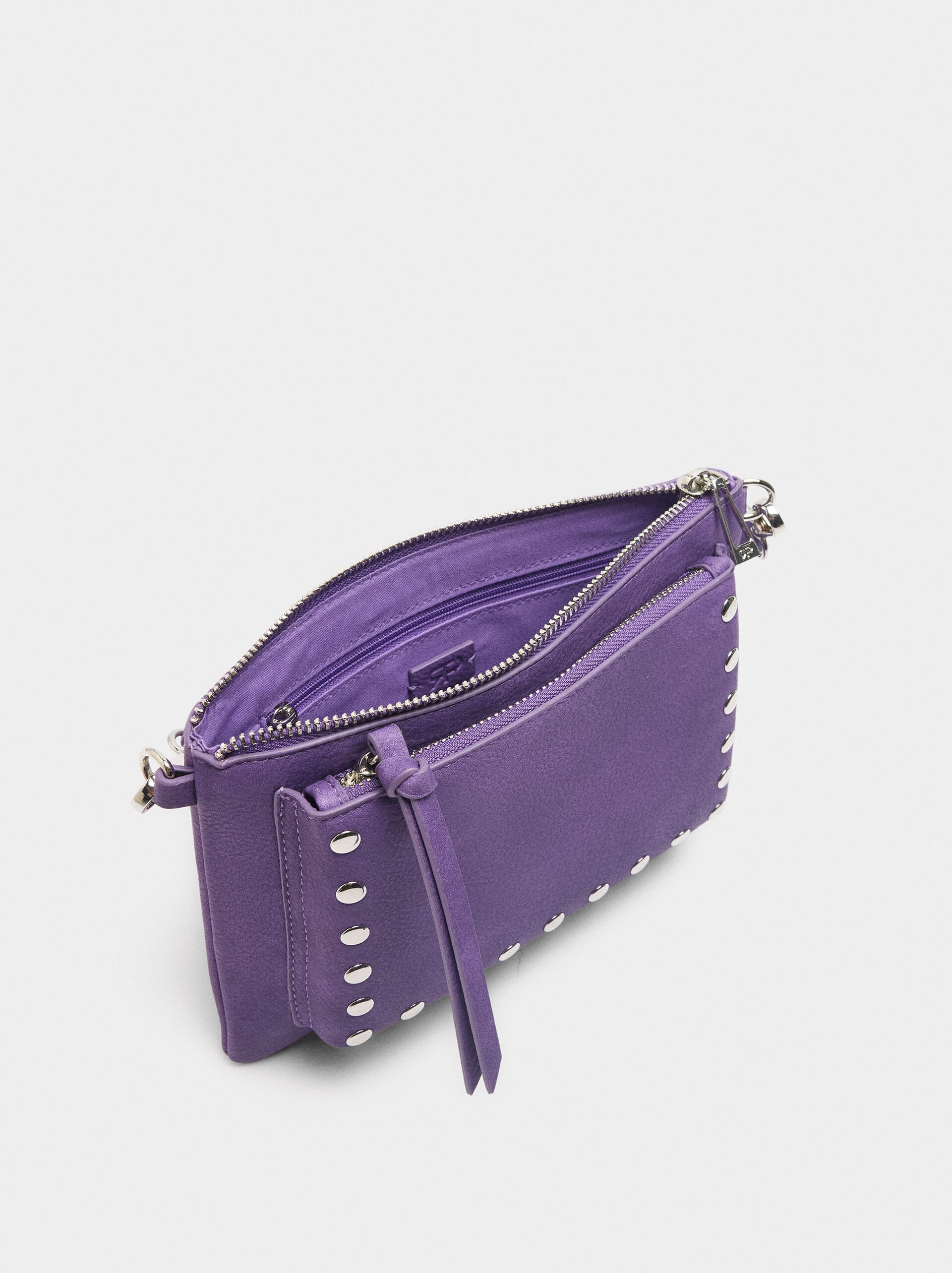 Crossbody bag with studs image number 4.0