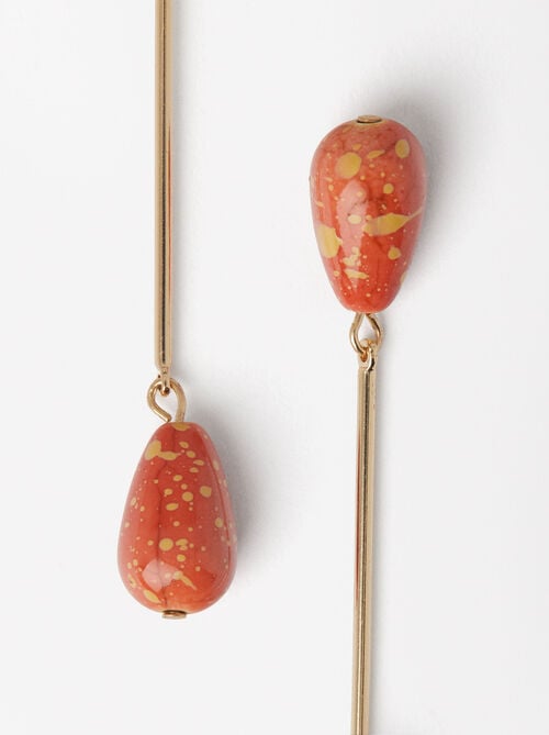 Long Earrings With Stones