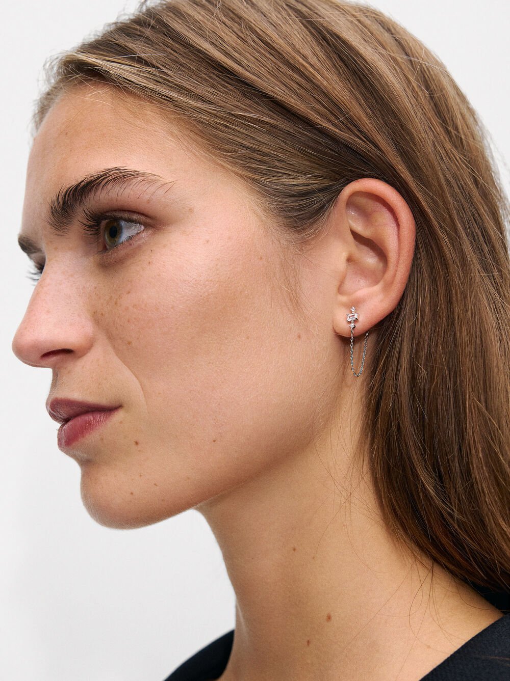 Boucles d'oreilles avec zircone - ARGENT STERLING 925