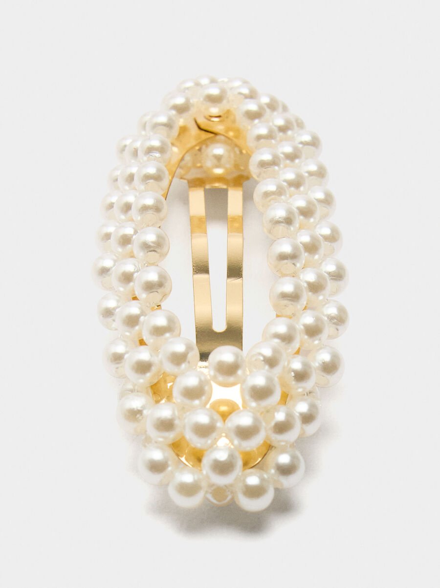 Horquilla de pelo con perlas