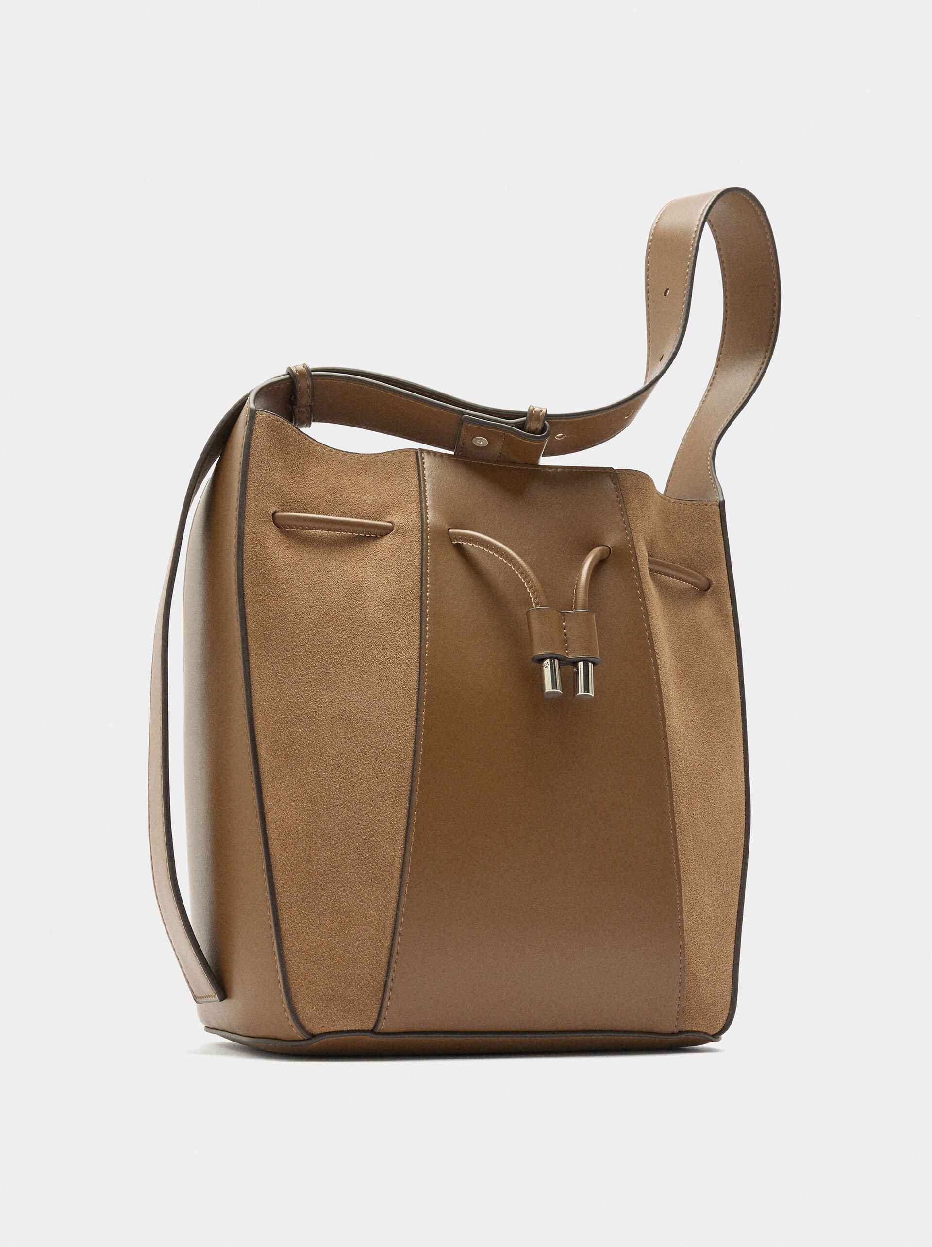 Beuteltasche mit Lederenden M image number 5.0