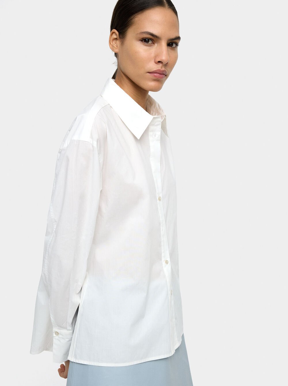 Long-sleeve shirt with 100% cotton