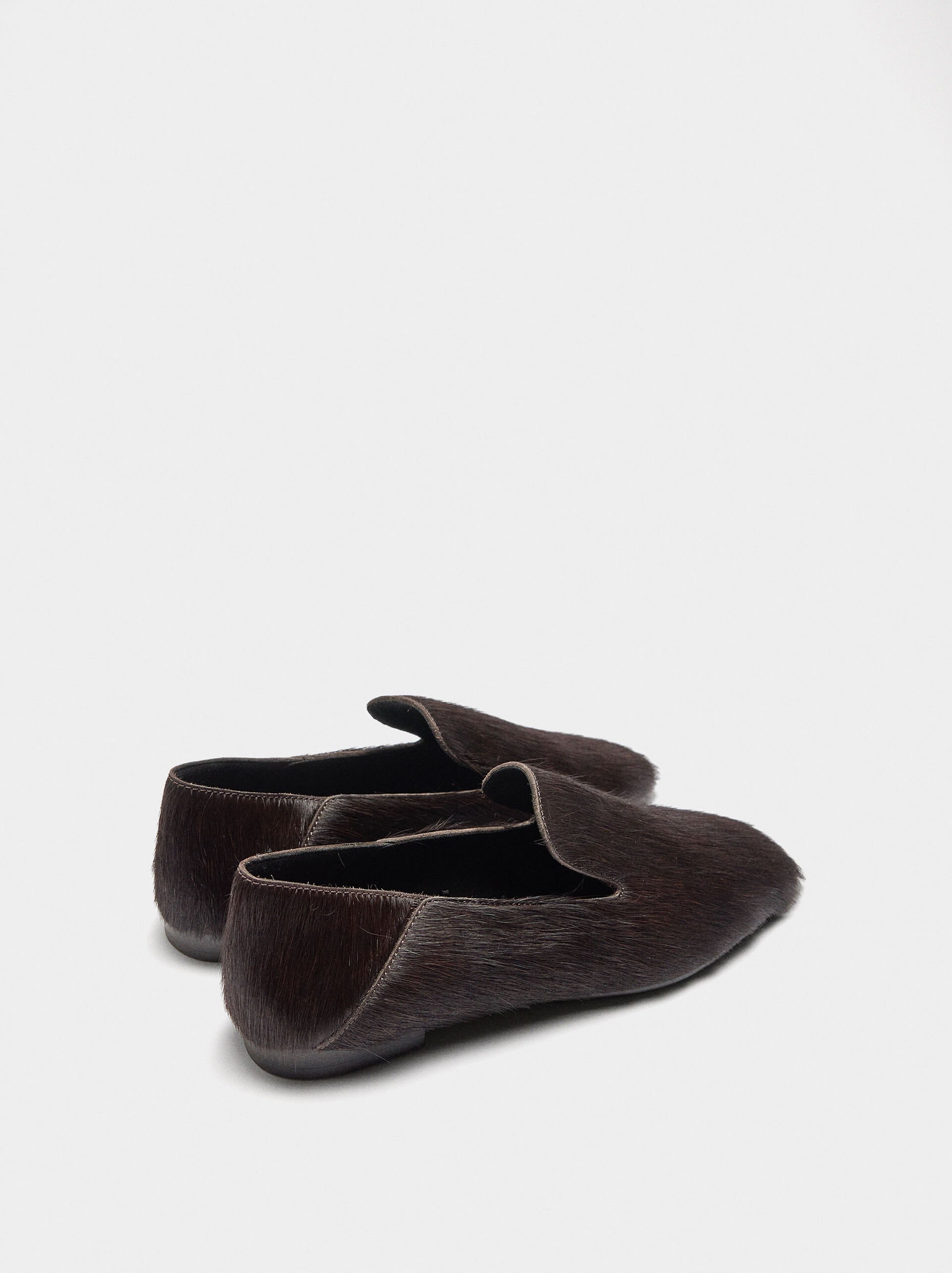 Chaussures plates en cuir image number 3.0