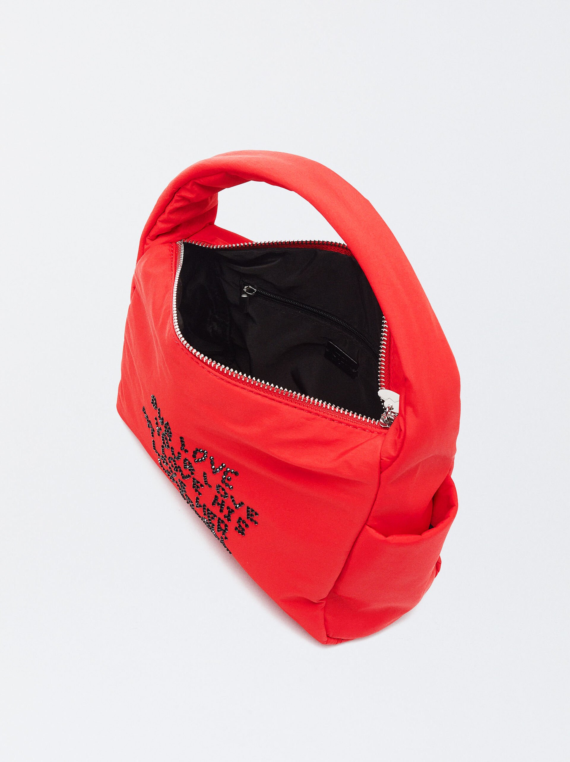Online Exclusive - Nylon Shoulder Bag Love image number 5.0