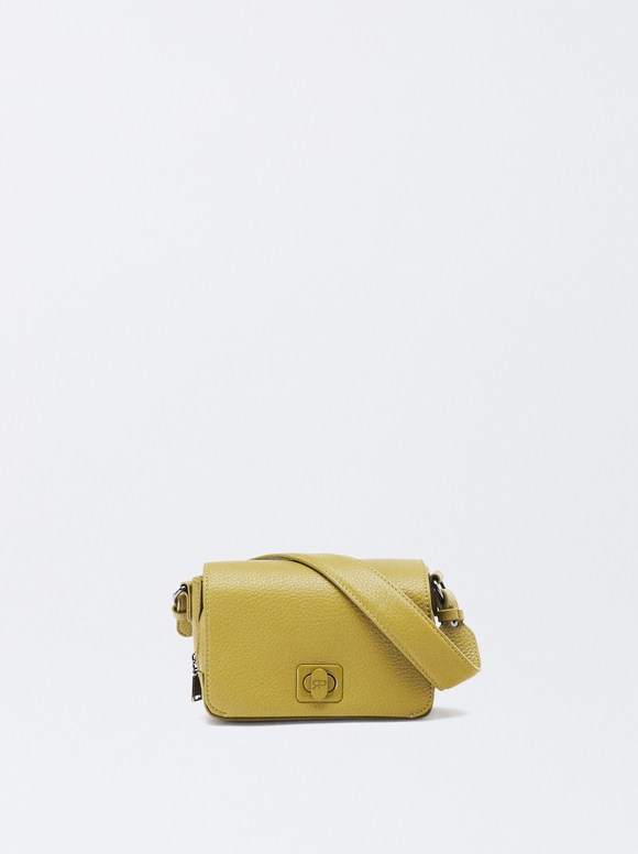 Shoulder Bag With Strap, Yellow, hi-res