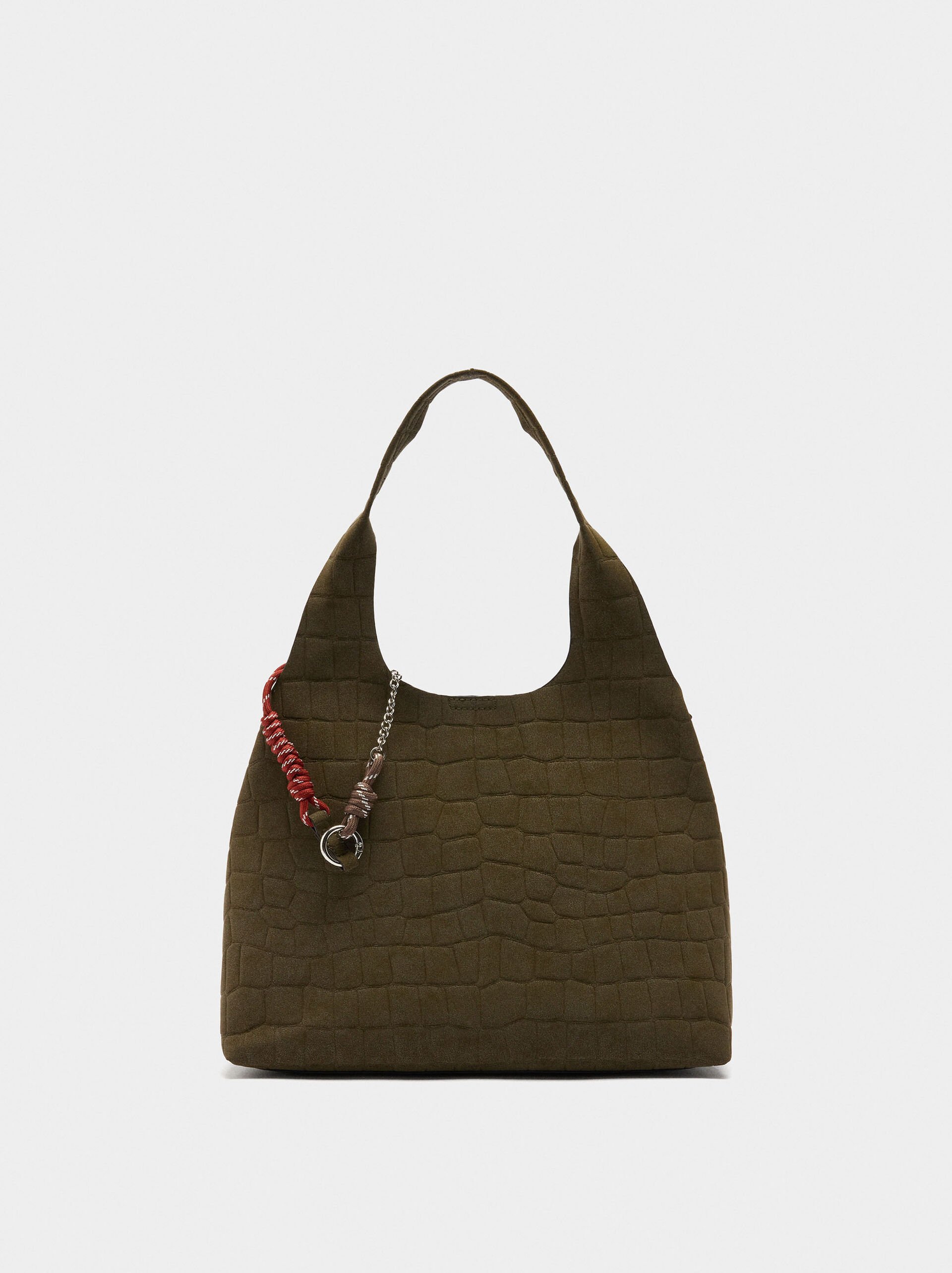 Shopper bag with animal embossing image number 0.0