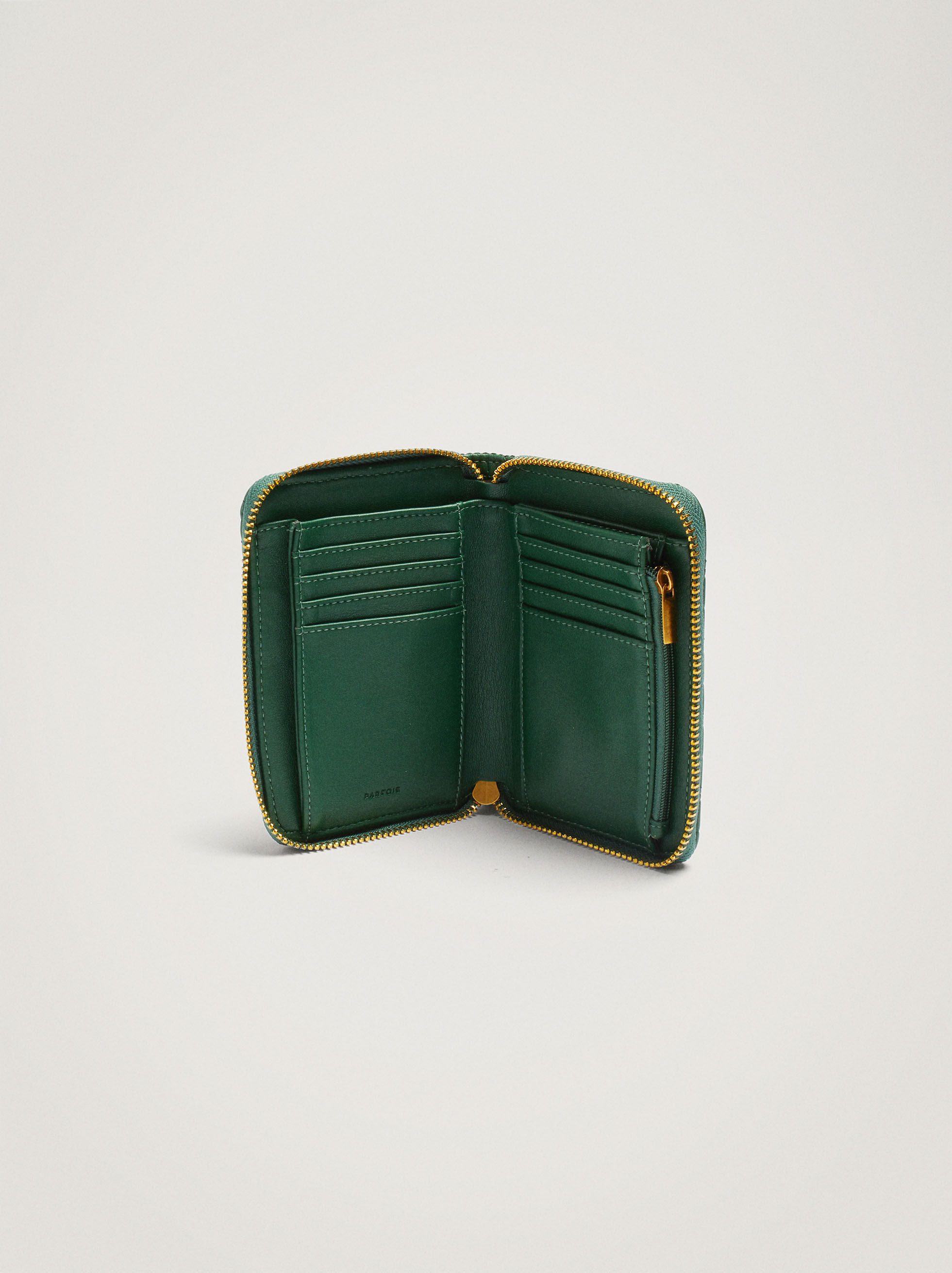 small green wallet