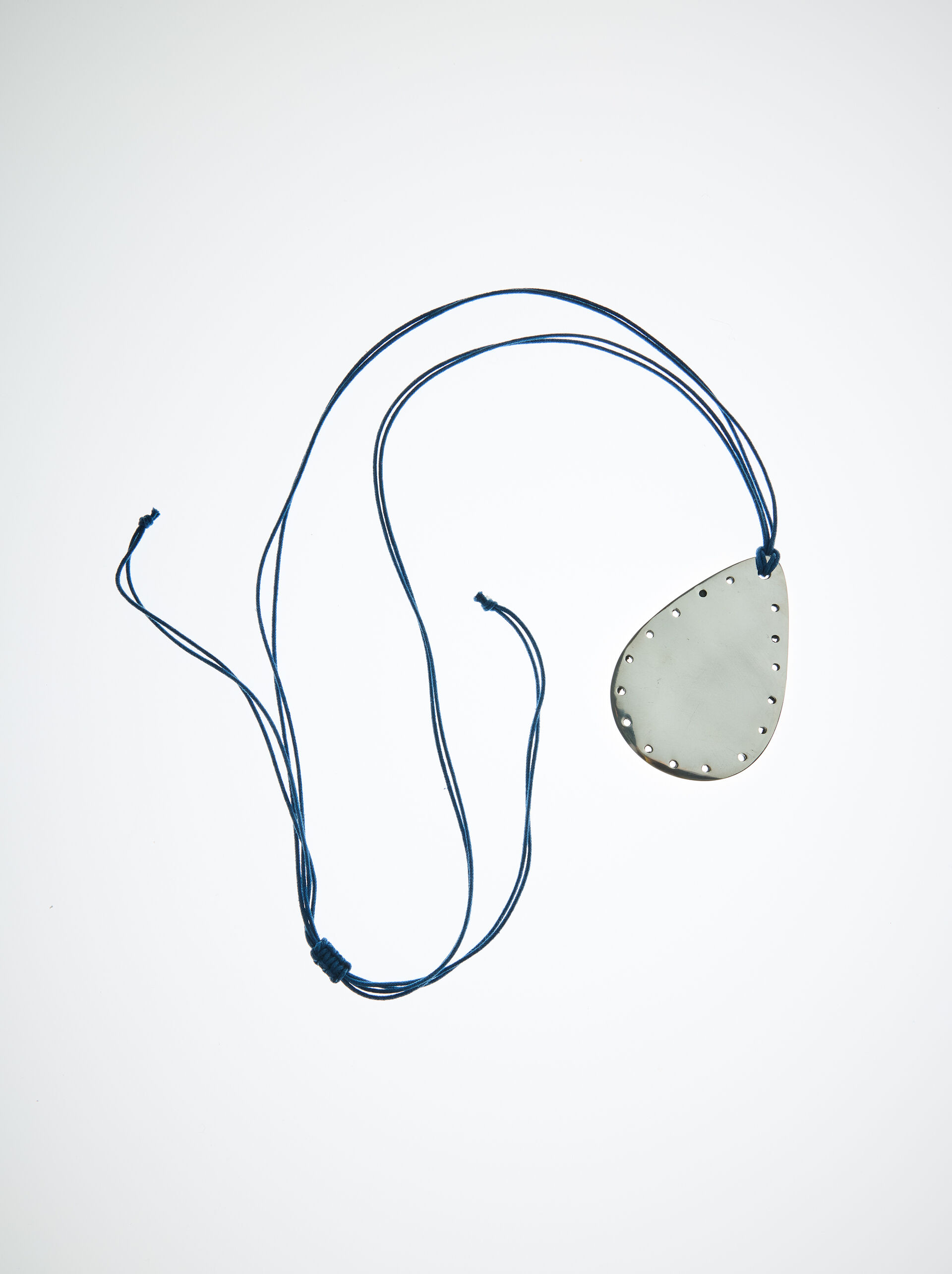 Necklace with cord oval pendant image number 0.0