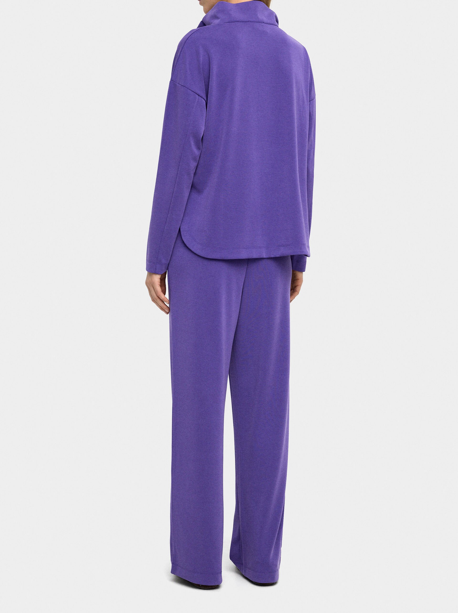 Elastic waist pants with pockets image number 3.0