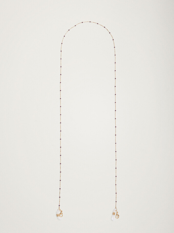Chain For Face Masks Or Glasses, Purple, hi-res