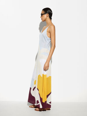 Printed Strappy Dress