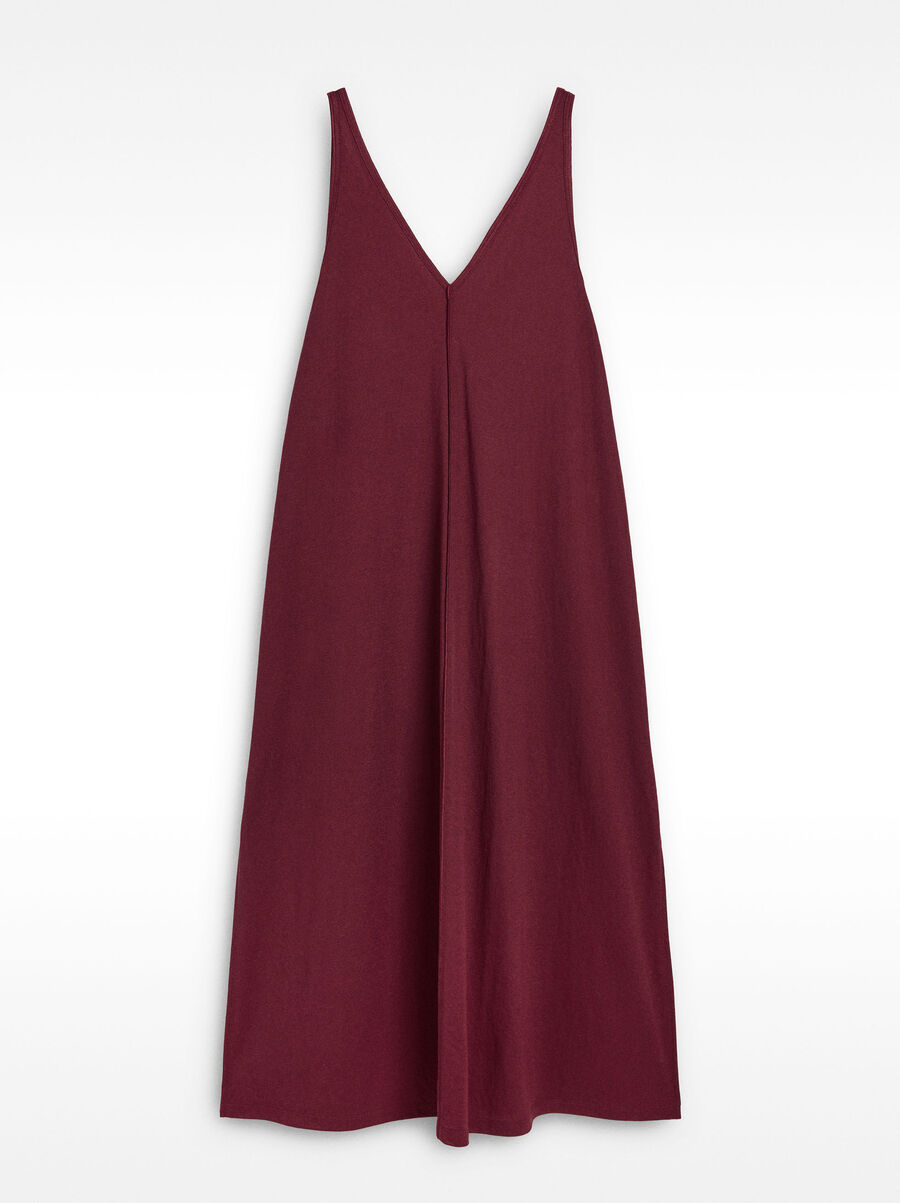 Midi dress with straps