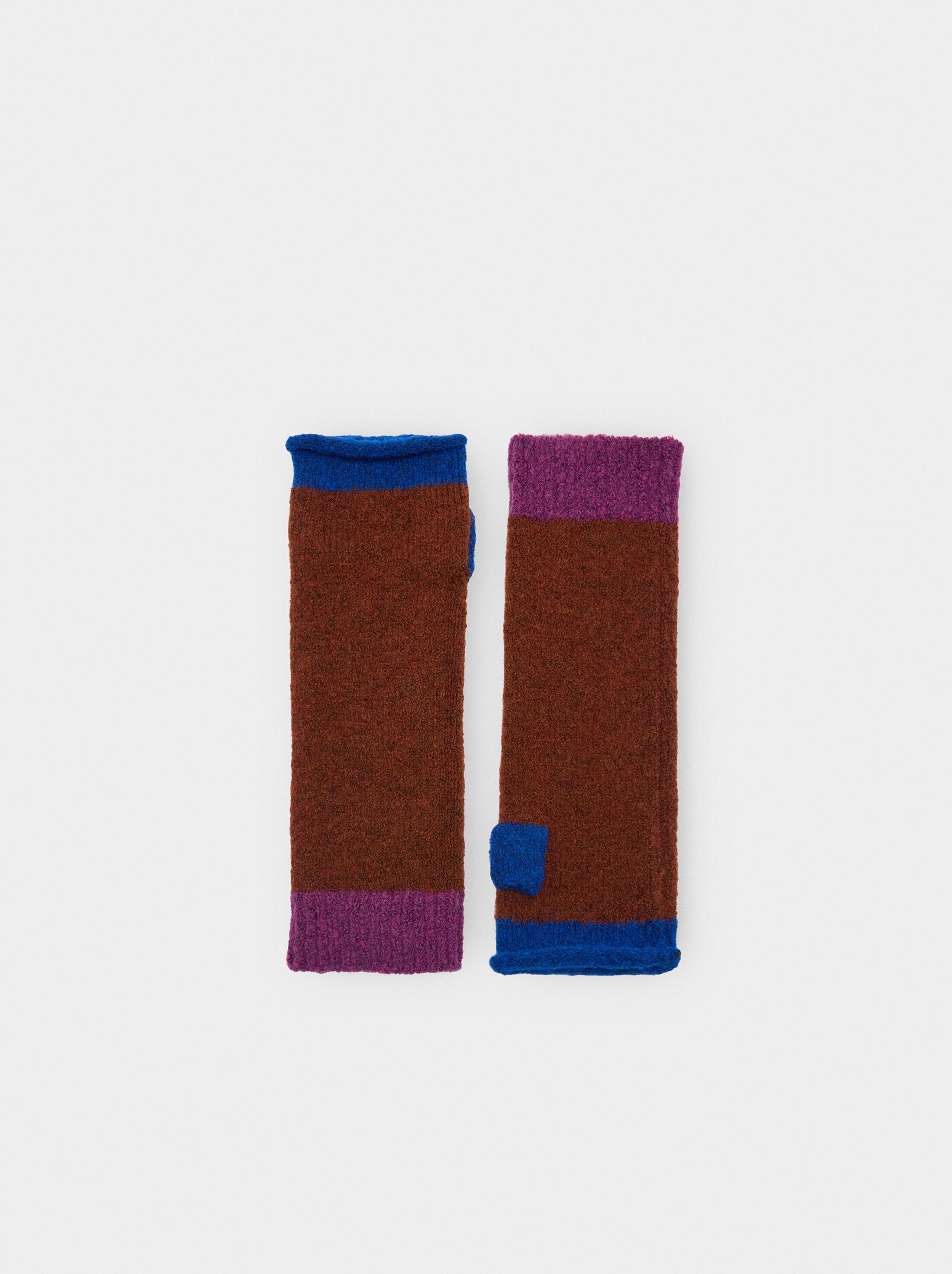 Mittens gloves with wool image number 0.0