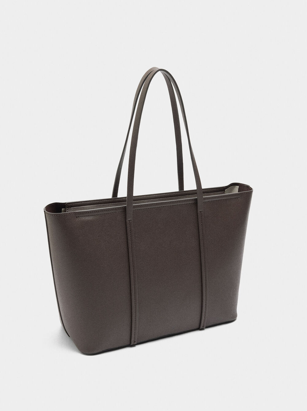 Shopper bag with zipper