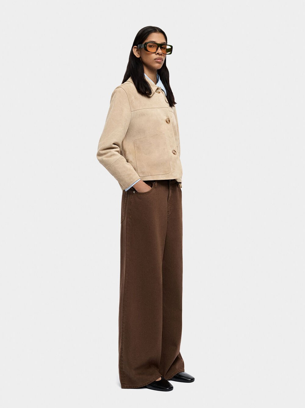 100% cotton denim trousers