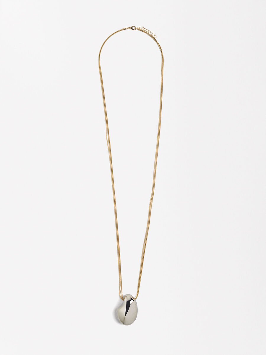 Collar con colgante ovalado